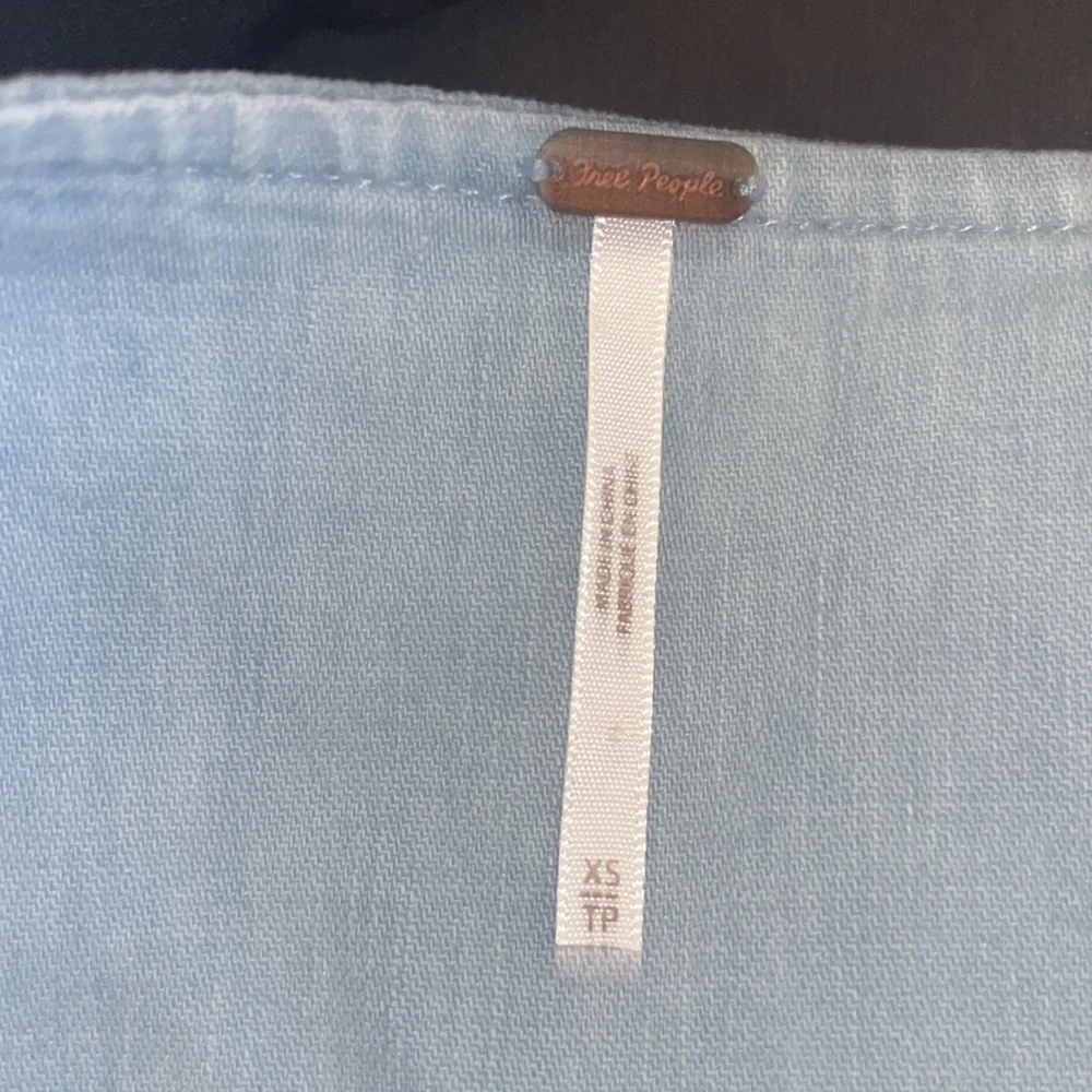 Free People Imogene Denim Mini Dress Size - Picture 13 of 13